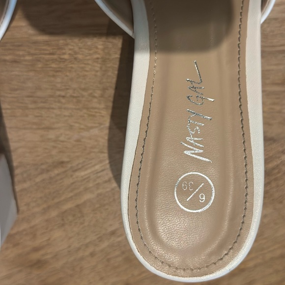 Nasty Gal Cream Women's Mules - Picture 3 of 7